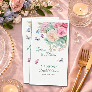 Serviette En Papier L'amour est en fleurs Mariage papillons Baby Showe