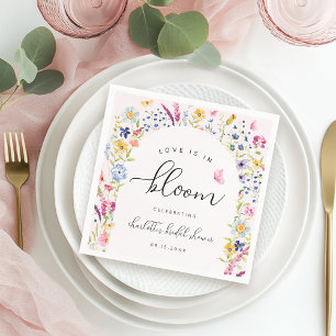 Serviette En Papier L'amour est en fleurs serviettes florales