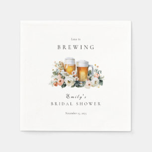 Serviette En Papier L'amour est en train de brasser de la bière à la d
