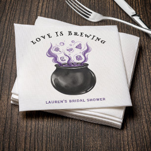 Serviette En Papier L'amour est en train de mijoter pour Halloween Ent