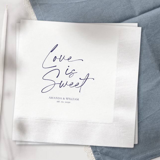 Serviette En Papier L'amour est Mariage doux Napkin (Créateur téléchargé)