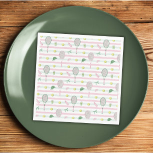 Serviette En Papier L'amour est un match parfait : Tennis et douche de