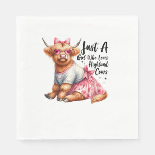 Serviette En Papier L'Amoureux Des Vaches Juste Une Fille Qui Aime La