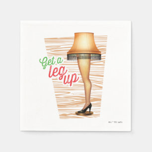 Serviette En Papier Lampe d'histoire de Noël   Leg Up