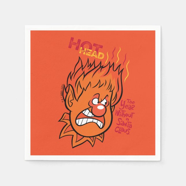Serviette En Papier L'ANNÉE SANS SANTA CLAUS™ | Tête chaude (Devant)