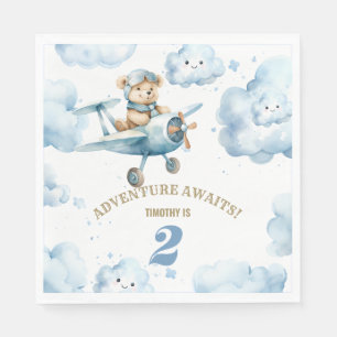 Serviette En Papier L'anniversaire de Blue Bear : un spectacle grandio