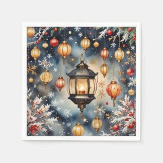 Serviette En Papier Lanternes Festive