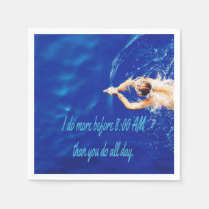 Serviette En Papier Lap Swim Team Motivational Inspiration