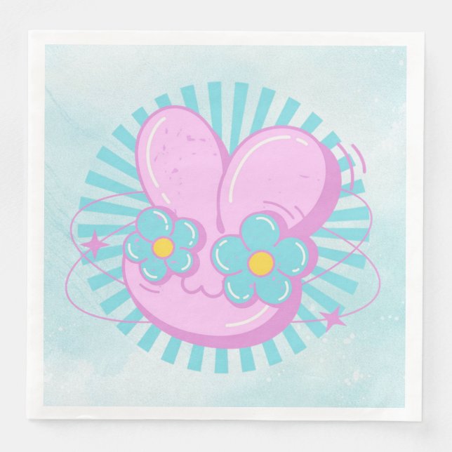 Serviette En Papier Lapin (Devant)