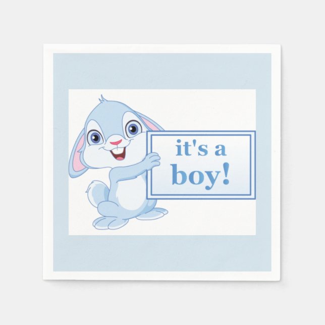 Serviette En Papier Lapin (Devant)