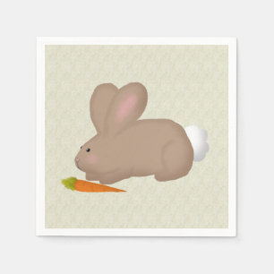 Serviette En Papier Lapin Avec Papier Carotté Napkin