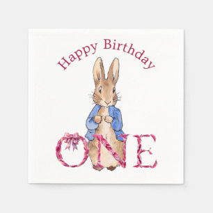 Serviette En Papier Lapin classique en veste bleue