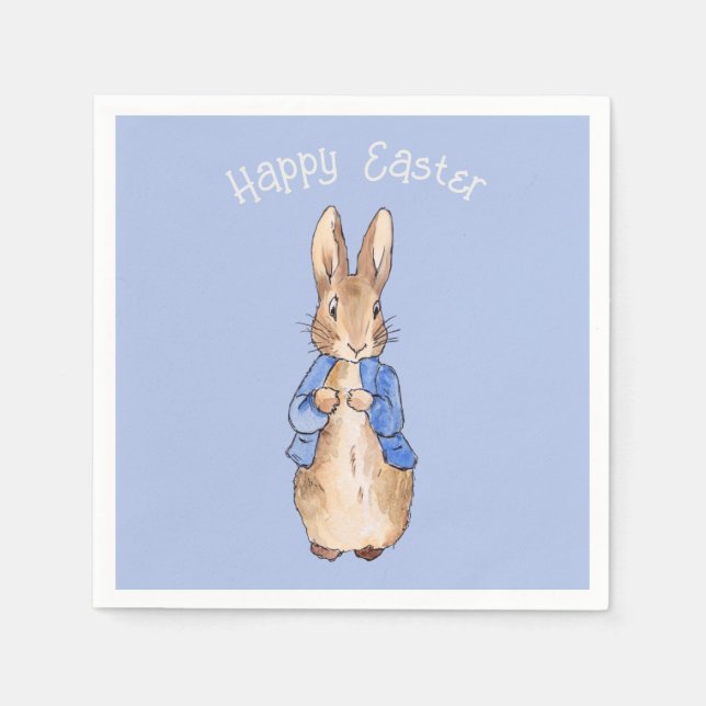 Serviette En Papier lapin de Pâques (Devant)