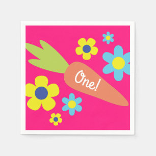 Serviette En Papier Lapin Lapin Pâques Printemps fête d'anniversaire