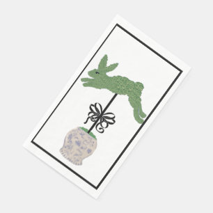 Serviette En Papier Lapin Lapin Topiary Ginger Jar imprimer