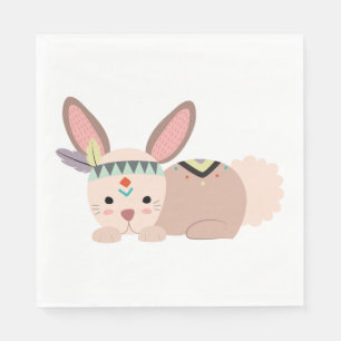 Serviette En Papier Lapin Tribal Napkin