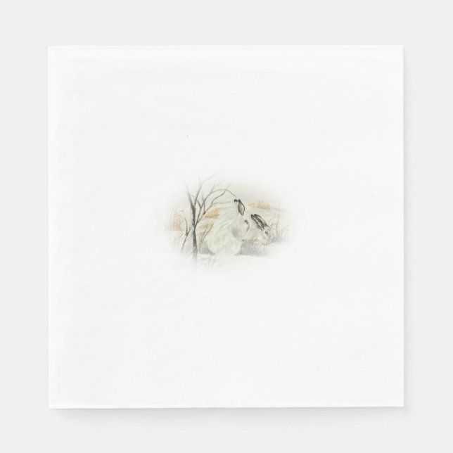 Serviette En Papier Lapins / Lapins (Devant)