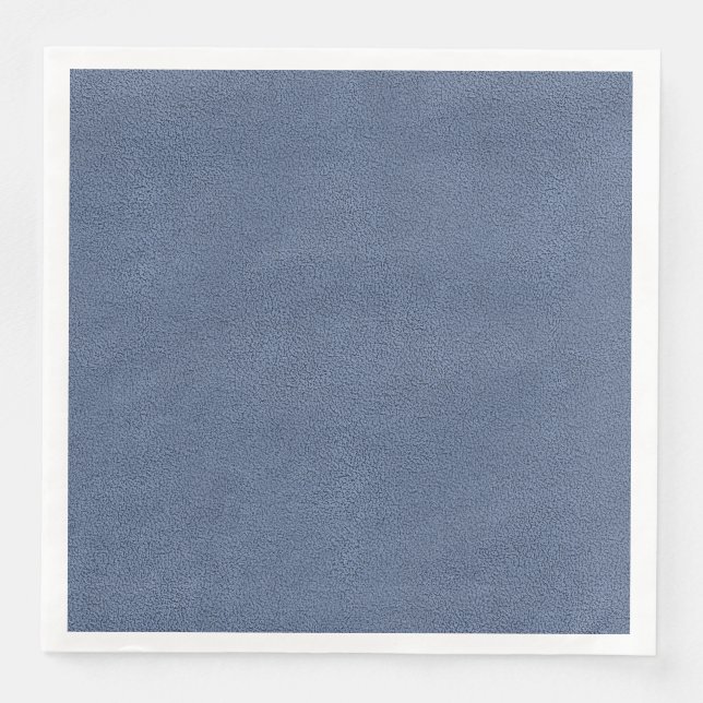 Serviette En Papier L'apparence de Snuggly Slate Blue Suede Texture (Devant)