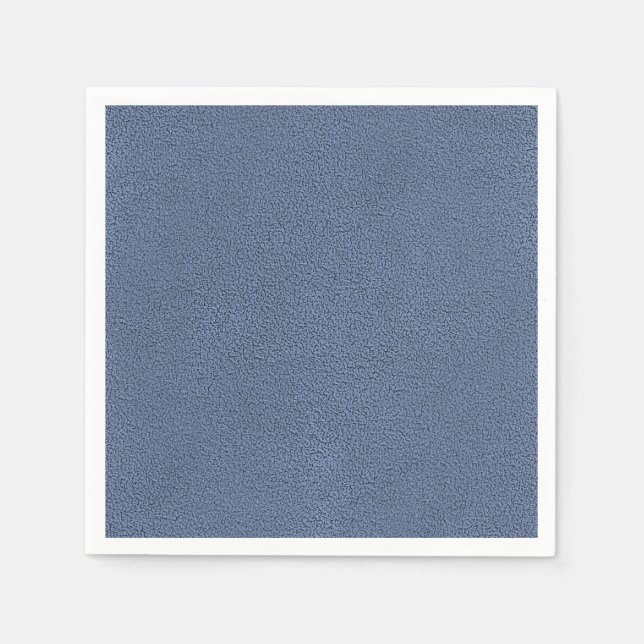 Serviette En Papier L'apparence de Snuggly Slate Blue Suede Texture (Devant)