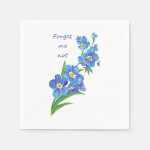 Serviette En Papier L'aquarelle "m'oublient art" pas assez bleu de