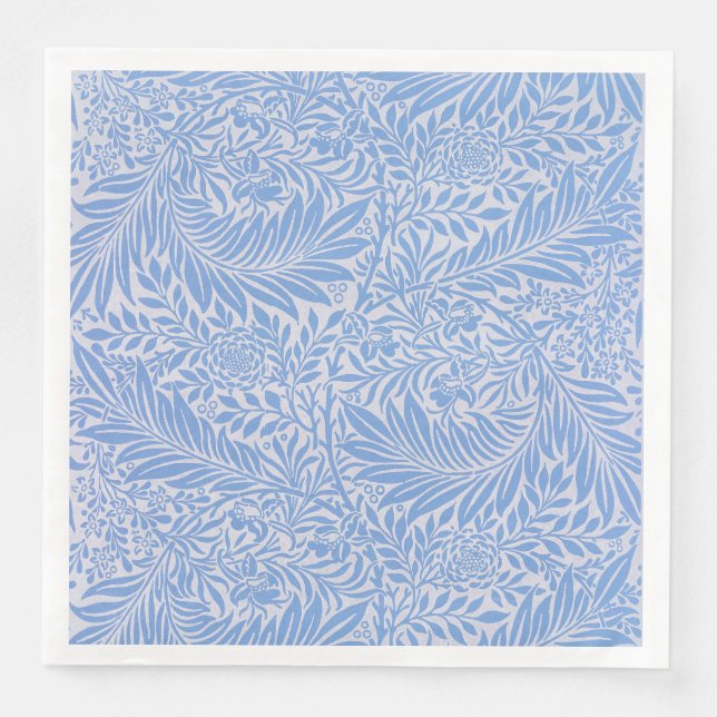 Serviette En Papier Larkspur par William Morris (Devant)