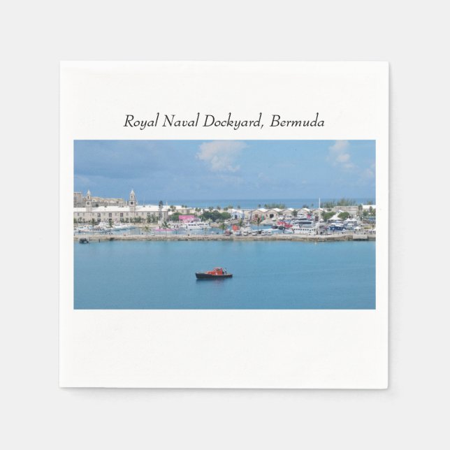 Serviette En Papier L'arsenal naval royal des Bermudes (Devant)