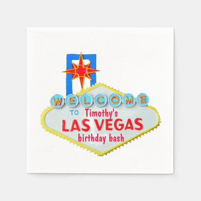 Serviette En Papier Las Vegas (Devant)
