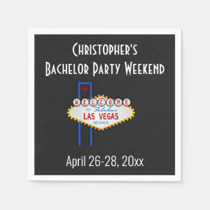 Serviette En Papier Las Vegas Bachelor Party Guys Weekend