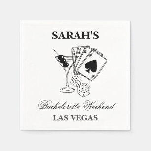 Serviette En Papier Las Vegas Bachelorette Weekend Party