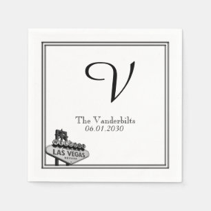 Serviette En Papier Las Vegas Destination Mariage Napkin