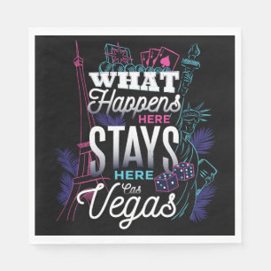 Serviette En Papier Las Vegas, Nevada, Casino, Mariage, Anniversaire,