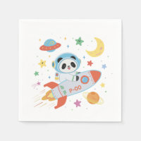 l'astronaute bleu et orange Panda