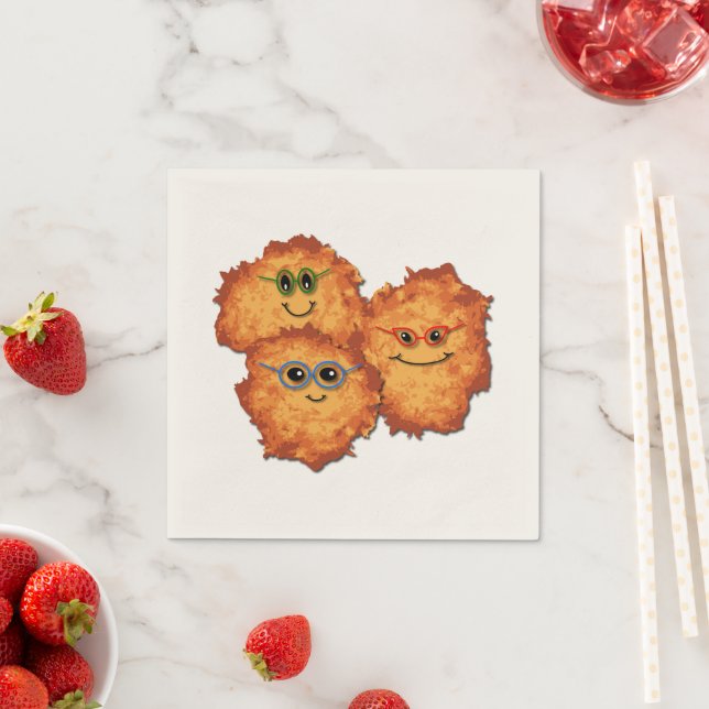 Serviette En Papier Latke Napkin (En situation)