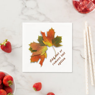 Serviette En Papier L'automne part Thanksgiving