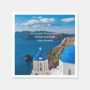 Serviette En Papier L'aventure de la retraite attend Grèce Medit