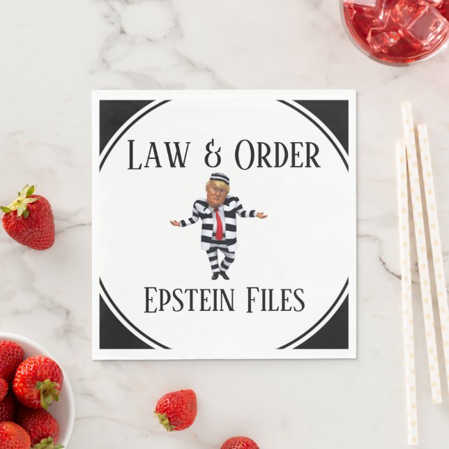 Serviette En Papier Law & Order Paper Napkin (En situation)