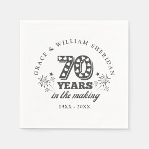 Serviette En Papier Le 70e anniversaire du Mariage
