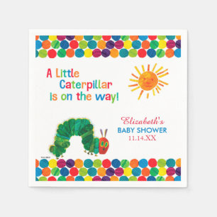 Serviette En Papier Le Baby shower Caterpillar Très Affamé