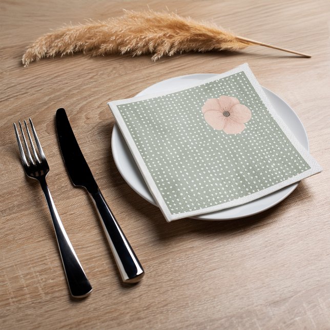 Serviette En Papier Le Baby shower chic du désert (Check out our desert chic party supplies collection for more fantastic matching party supplies.)