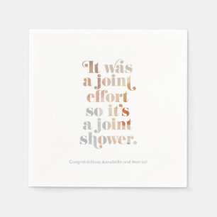 Serviette En Papier Le Baby shower de Napkins de l'effort commun