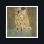 Serviette En Papier Le baiser - Gustav Klimt<br><div class="desc">Célèbre tableau romantique de Gustav Klimt. Le Kiss est un magnifique chef-d'oeuvre pour les amateurs de grand art. C'est l'image la plus de qualité que vous pouvez trouver sur Zazzle et donc vous pouvez vous attendre à une impression de haute qualité sur de nombreuses idées cadeaux Klimt.</div>
