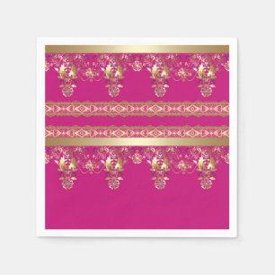 Serviette En Papier Le baroque ornemental est décoratif antique arabe