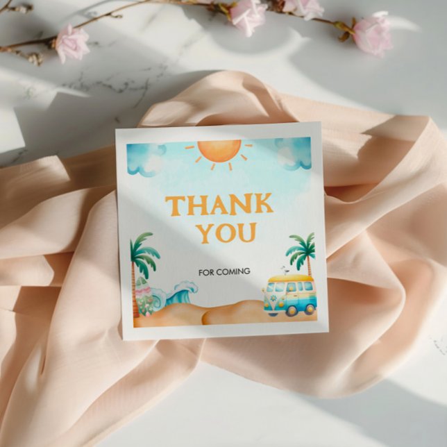 Serviette En Papier Le Big One, Surf anniversaire (Créateur téléchargé)