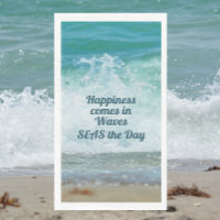 Le bonheur vient en mer des vagues le jour