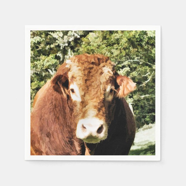 SERVIETTE EN PAPIER LE BULL (Devant)