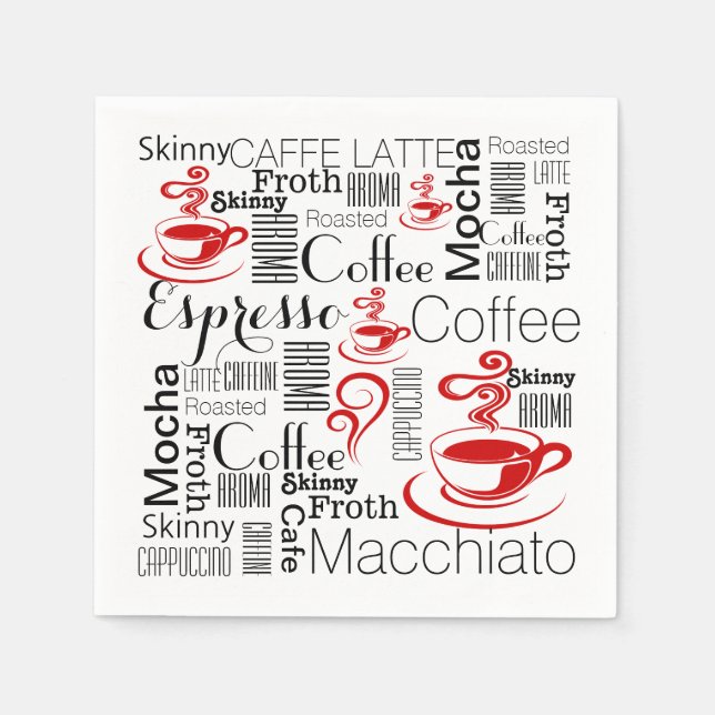 Serviette En Papier Le café, c'est le sien (Devant)