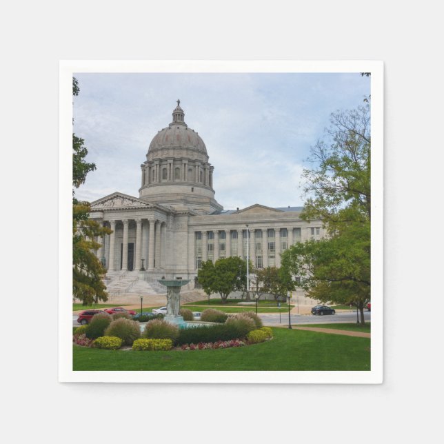 Serviette En Papier Le Capitole du Missouri (Devant)