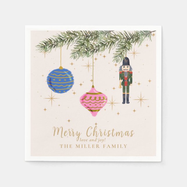 Serviette En Papier Le Casse-Noix, rose (Devant)