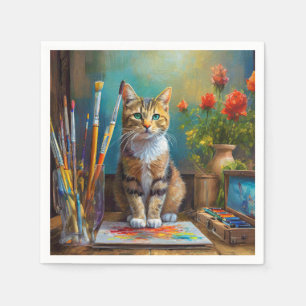 Serviette En Papier Le Chat Artistique