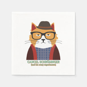 Serviette En Papier Le chat de Schrodinger